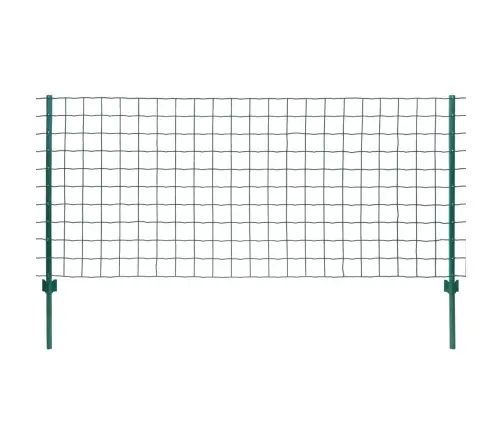 Euro Tvoros Komplektas, 20X1,5M, Plienas, Žalias