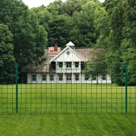 Euro Stiepļu Žogs, Tērauds, 20X1 M, Zaļš Vidaxl