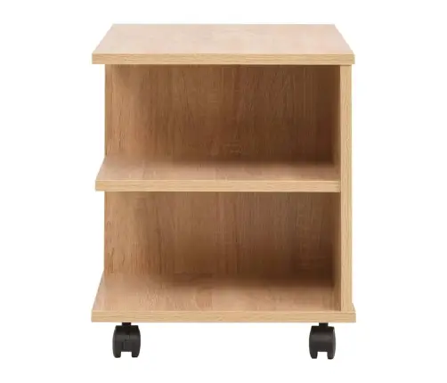 Plaukts Uz Ritentiņiem, Ozolkoka Krāsa, 50X35X42 Cm Vidaxl