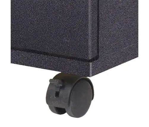 Skapītis Ar Atvilktnēm, 33X45X60 Cm, Melns Vidaxl