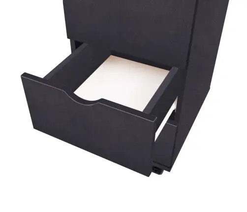 Skapītis Ar Atvilktnēm, 33X45X60 Cm, Melns Vidaxl