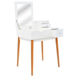 Peegliga Tualettlaud, Mdf 60 X 50 X 86 Cm