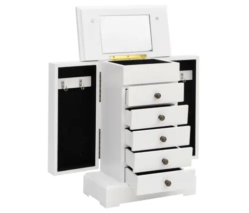 Papuošalų Dėžutė Su Veidrodžiu, Mdf, 25X13,5X34Cm