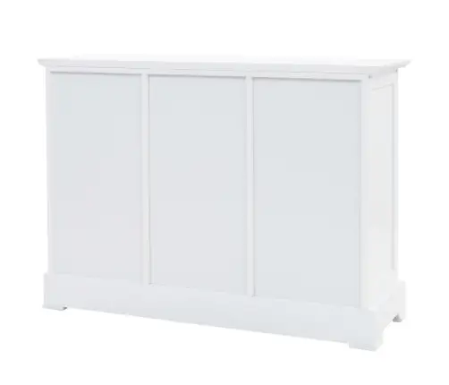 Komoda Su 3 Durimis, Mdf Ir Pušies Mediena, 105X35X77,5Cm