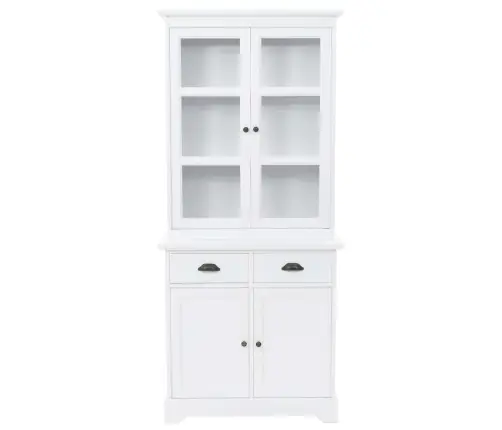 Bufete Ar 4 Durvīm, Mdf Un Priedes Koks, 80X40X180 Cm Vidaxl