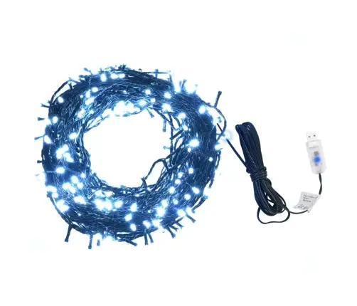 Girlianda, 400 Šaltų Baltų Led Lempučių, 40M, Vidaus/Lauko