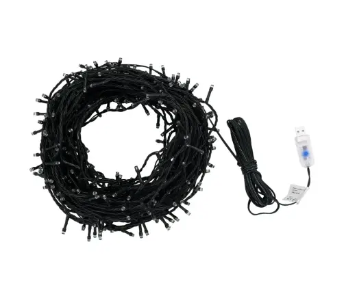 Girlianda, 400 Šaltų Baltų Led Lempučių, 40M, Vidaus/Lauko