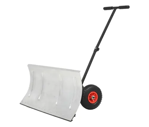 Sniega Lāpsta Ar Riteņiem, 100X44 Cm, Manuāla Vidaxl