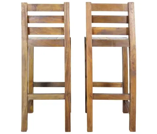 Bāra Krēsli, 2 Gab., Pārstrādāts Masīvkoks Vidaxl