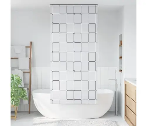 Rullo Žalūzija Dušai, 80X240 Cm, Ar Kvadrātiem Vidaxl