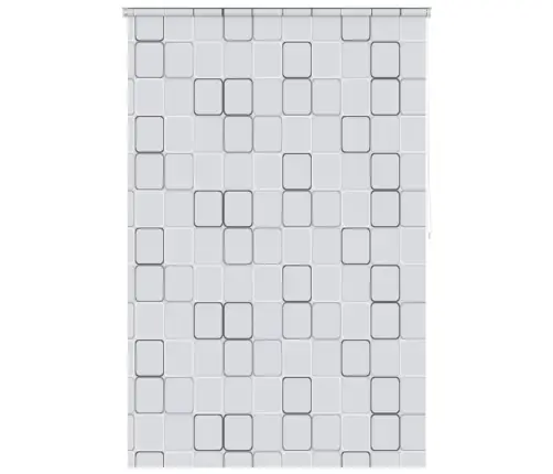 Rullo Žalūzija Dušai, 140X240 Cm, Ar Kvadrātiem Vidaxl