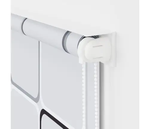 Rullo Žalūzija Dušai, 140X240 Cm, Ar Kvadrātiem Vidaxl