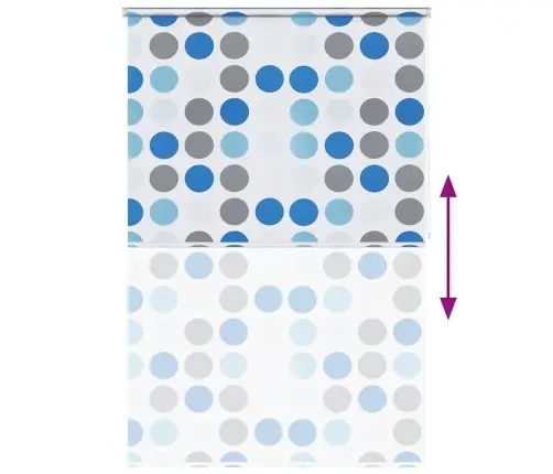 Rullo Žalūzija Dušai, 160X240 Cm, Apļu Dizains Vidaxl