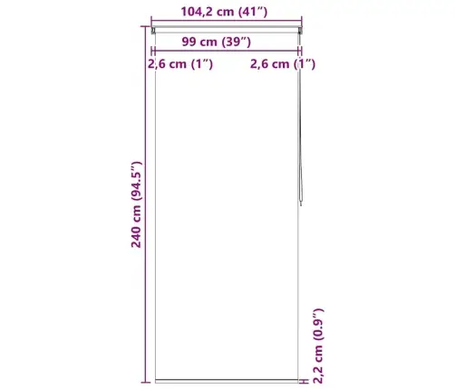 Rullo Žalūzija Dušai, 100X240 Cm, Jūras Zvaigžņu Dizains Vidaxl