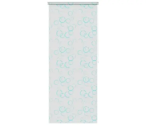 Rullo Žalūzija Dušai, 120X240 Cm, Burbuļu Dizains Vidaxl