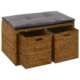Sols Ar 2 Groziem, 71X40X42 Cm, Jūraszāles, Brūns Vidaxl Sols Ar 2 Groziem, 71X40X42 Cm, Jūraszāles, Brūns Vidaxl