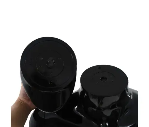 Vīriešu Manekens, Pilna Auguma, Stikla Pamatne, 185 Cm, Melns  Vidaxl