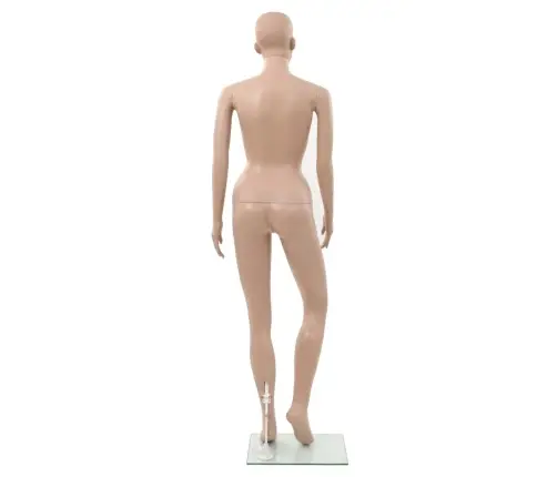 Sieviešu Manekens, Bēšs, Stikla Pamatne, 180 Cm  Vidaxl