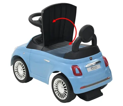 Bērnu Rotaļu Mašīna, Fiat 500, Zila  Vidaxl