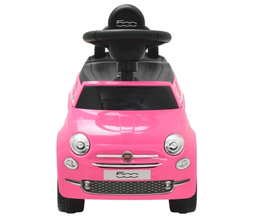 Bērnu Rotaļu Mašīna, Fiat 500, Rozā Vidaxl