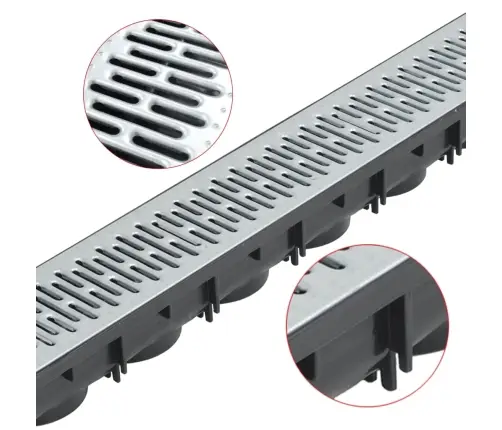 Drenažo Latakai, 3Vnt., Cinkuotas Plienas, 3M