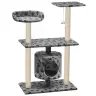 Draskyklė Katėms Su Stovu Iš Sizalio, 95cm Pilkos Sp. Pėdut.