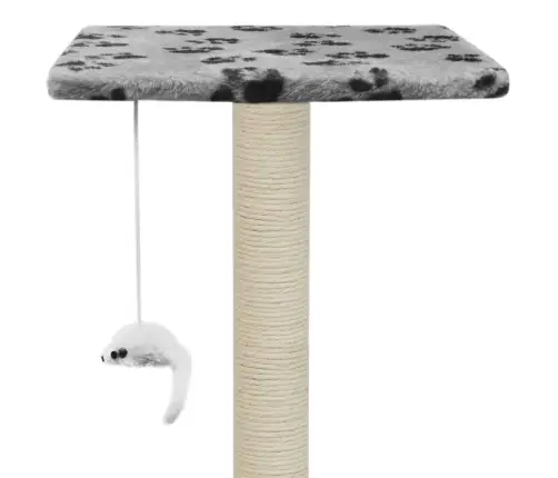 Draskyklė Katėms Su Stovu Iš Sizalio, 95cm Pilkos Sp. Pėdut.