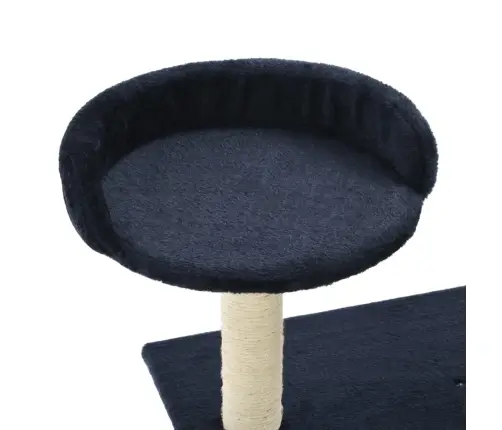 Kaķu Māja Ar Sizala Stabiem Nagu Asināšanai, 95 Cm, Tumši Zila Vidaxl