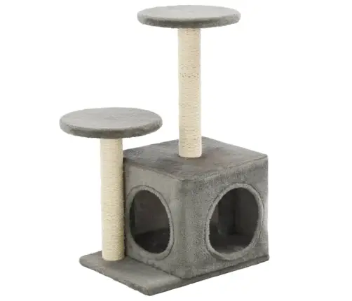 Draskyklė Katėms Su Stovais Iš Sizalio, 60cm Pilka
