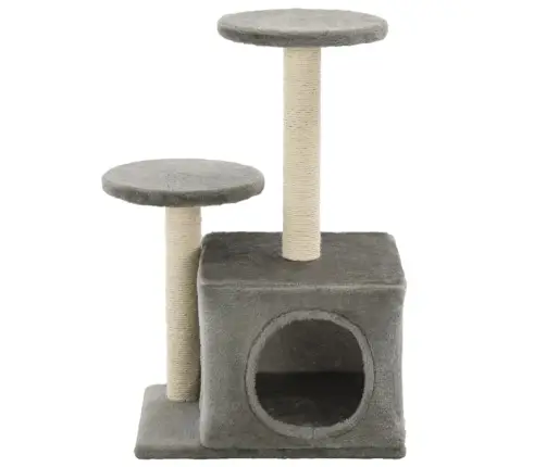 Draskyklė Katėms Su Stovais Iš Sizalio, 60cm Pilka