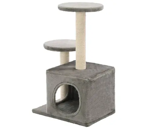Draskyklė Katėms Su Stovais Iš Sizalio, 60cm Pilka