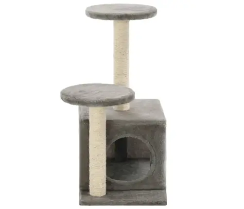 Draskyklė Katėms Su Stovais Iš Sizalio, 60cm Pilka