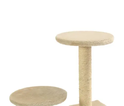 Sisalköitega Kraapimispuuga Kassimaja 60 Cm Beež