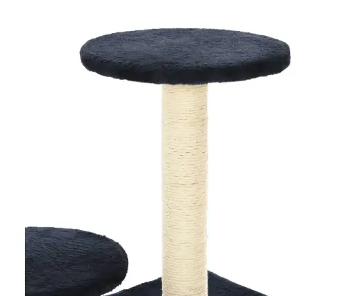 Kaķu Māja Ar Sizala Stabiem Nagu Asināšanai, 60 Cm, Tumši Zila Vidaxl