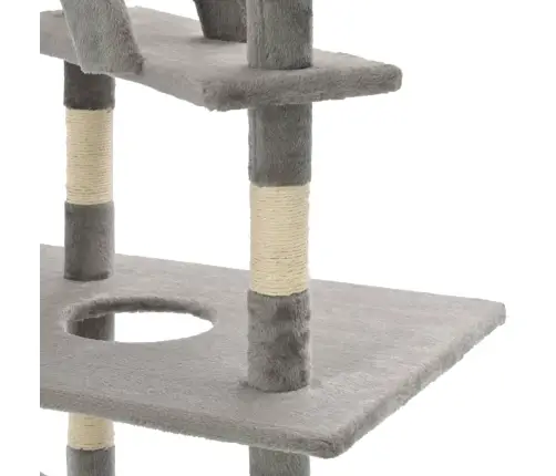 Kaķu Māja, Sizala Stabi Nagu Asināšanai, 230-260 Cm, Pelēka Vidaxl