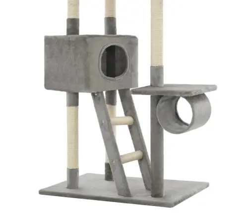 Kaķu Māja, Sizala Stabi Nagu Asināšanai, 230-260 Cm, Pelēka Vidaxl