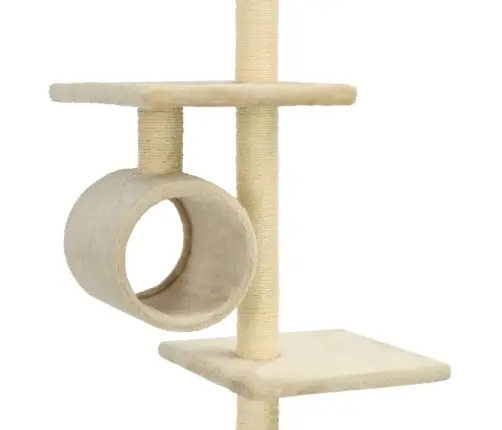 Sisalköitega Kraapimispuuga Kassimaja 260 Cm Beež