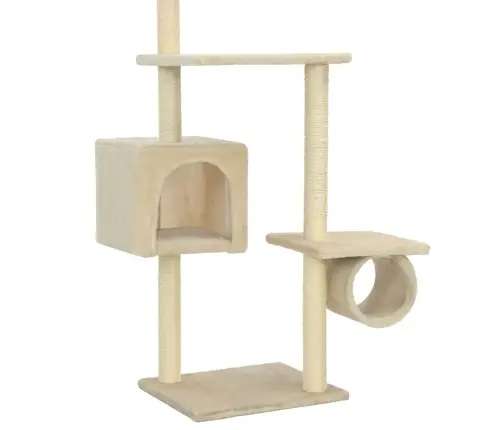 Sisalköitega Kraapimispuuga Kassimaja 260 Cm Beež