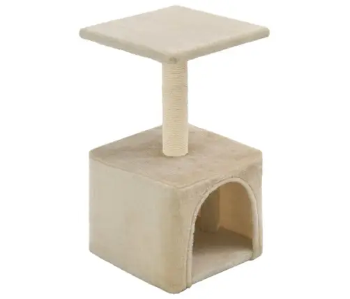 Sisalköitega Kraapimispuuga Kassimaja 55 Cm Beež