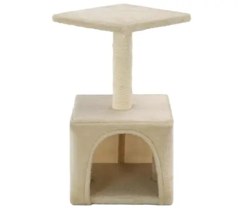 Sisalköitega Kraapimispuuga Kassimaja 55 Cm Beež