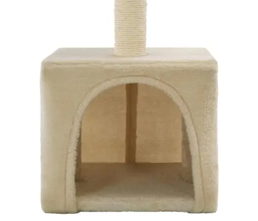 Sisalköitega Kraapimispuuga Kassimaja 55 Cm Beež