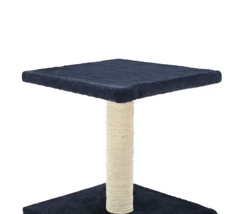 Kaķu Māja Ar Sizala Stabu Nagu Asināšanai, 55 Cm, Tumši Zila Vidaxl