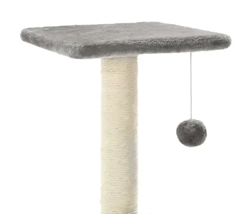 Draskyklė Katėms Su Stovais Iš Sizalio, 65cm Pilkos Spalvos