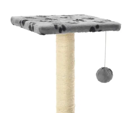 Draskyklė Katėms Su Stovais Iš Sizalio, 65cm Pilkos Sp. Pėdut.