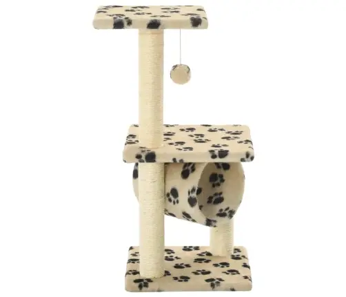 Draskyklė Katėms Su Stovais Iš Sizalio, 65cm Smėlio Sp. Pėdut.