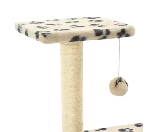 Draskyklė Katėms Su Stovais Iš Sizalio, 65cm Smėlio Sp. Pėdut.