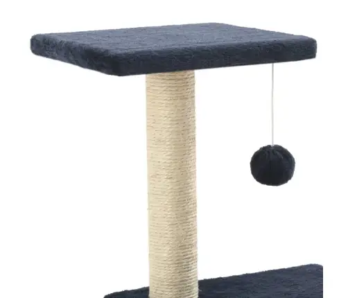 Kaķu Māja Ar Sizala Stabiem Nagu Asināšanai, 65 Cm, Tumši Zila Vidaxl