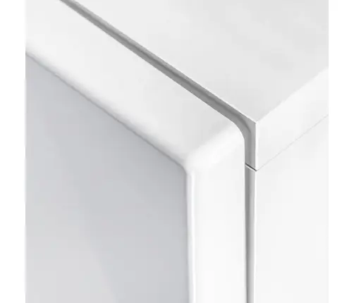 Tv Sienas Sekcija Ar Led Gaismām, 5 Gab., Spīdīgi Balta Vidaxl