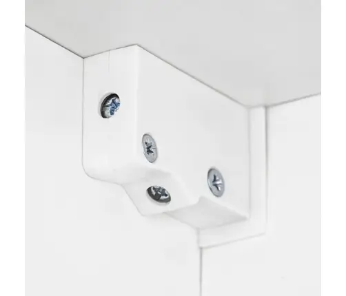 Tv Sienas Sekcija Ar Led Gaismām, 5 Gab., Spīdīgi Balta Vidaxl