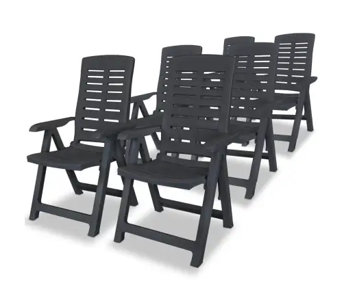 Allalastava Seljatoega Aiatoolid, 6 Tk, Plast, Antratsiithall Allalastava Seljatoega Aiatoolid, 6 Tk, Plast, Antratsiithall